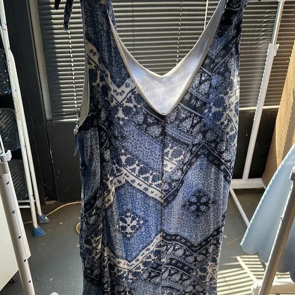 nina leonard blue maxi dress - Picture 2 of 4